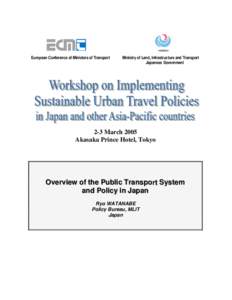 International Transport Forum / Public transport / Mode of transport / Technology / Transport / Sustainable transport / Logistics