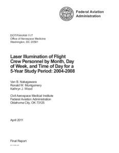 Federal Aviation Administration DOT/FAA/AM-11/7 Office of Aerospace Medicine Washington, DC 20591
