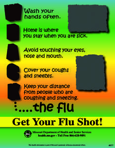 WHACK the Flu poster English 8.5x11 flu shot 10-09
