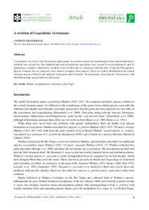 A revision of Leopoldinia (Arecaceae)