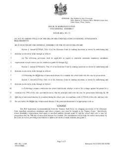 SPONSOR: Rep. Barbieri & Sen. Townsend Reps. Hudson, Q. Johnson, Miro, Mitchell, Scott; Sens. Ennis, Henry, Poore, Sokola HOUSE OF REPRESENTATIVES 147th GENERAL ASSEMBLY