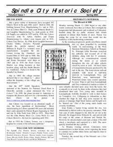 Spindle City Historic Society Volume 6 Issue 1 Spring[removed]DID YOU KNOW