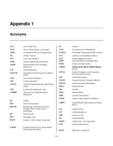 Appendix 1 Acronyms ACA  Arid Central Asia