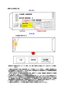 郵便入札封筒記入例