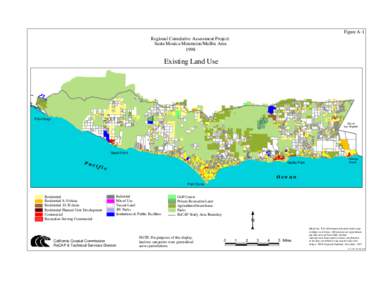 Figure A-1 Regional Cumulative Assessment Project: Santa Monica Mountains/Malibu Area[removed]Existing Land Use