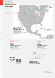 Activities by Region North America