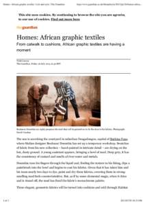 Homes: African graphic textiles | Life and style | The Guardian