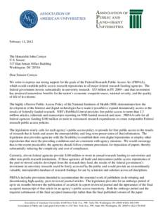 Microsoft Word - AAU-APLU Letter on FRAA (Senate[removed]docx