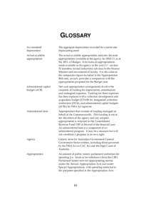 GLOSSARY Accumulated depreciation The aggregate depreciation recorded for a particular depreciating asset.