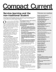 Compact Current VOLUME 13, ISSUE 3 JUNE – JULY[removed]Service-learning and the