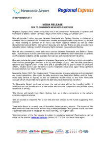 30 SEPTEMBER[removed]MEDIA RELEASE