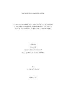 Le parcours de formation et les stratégies de diffusion de femmes galeristes à Montréal entre 1941 et 1963 : Denyse Delrue, Estelle Hecht, Agnès Lefort et Rose Millman