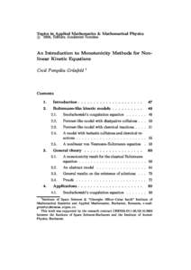 Topi
s in Applied Mathemati
s & Mathemati
al Physi
s 2008, Editura A
ademiei Române