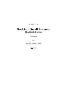 Inventory of the  Rockford Small Business