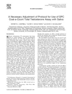 Clinical Biochemistry, Vol. 32, No. 1, 83– 85, 1999 Copyright © 1999 The Canadian Society of Clinical Chemists Printed in the USA. All rights reserved/$–see front matter  PII S0009