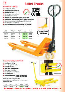 Pallet Trucks  17 Pallet Truck[removed]kg