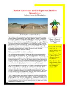 Native American and Indigenous Studies Newsletter Indiana University Bloomington By Standing Bear (kuuNUx teeRIt) Kroupa The[removed]NAIS newsletters were designed to introduce students to some of