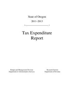 State of Oregon 2011–2013 ♦ ♦