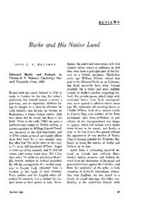 REVIEWS  Burke and His Native Land R O S S J. S .  HOFFMAN