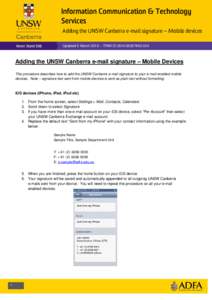 Microsoft Word[removed]#[removed]Adding the UNSW Canberra email signature - mobile devices.DOCX