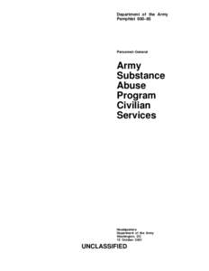 Department of the Army Pamphlet 600–85 Personnel–General  Army