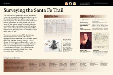 Kansas City metropolitan area / Santa Fe Trail / New Mexico Territory / Santa Fe /  New Mexico / George C. Sibley / William Becknell / California Trail / Fort Osage / Independence /  Missouri / Historic trails and roads in the United States / Jefferson Territory / Oregon Trail