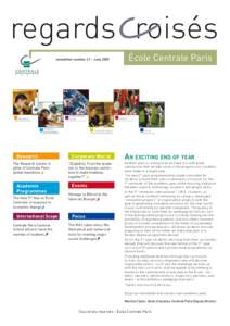 regards roisés École Centrale Paris newsletter number 21 - June[removed]INTERNATIONAL