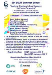 5th SEQT Summer School 