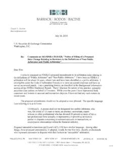 Arbitral tribunal / Arbitration / U.S. Securities and Exchange Commission / Business / Economy of the United States / Arbitration in the United States / National Arbitration Forum / Financial Industry Regulatory Authority / United States securities law / Law