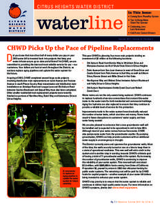 CITRUS HEIGHTS WATER DISTRICT  waterline In This Issue: