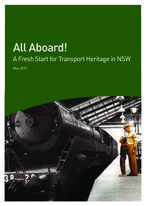 Rail Heritage Review - Review Outline