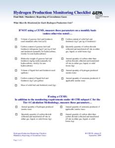 MRR-Final-HCFC-22 Production and HFC-23 Destruction Final Rule Checklist