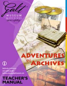 Archivist / Galt Museum & Archives / Archive / Lethbridge