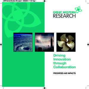 GWR Generic Brochure AW_Layout:46 Page 1  Driving Innovation through Collaboration