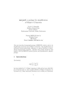 Mathematical analysis / Mathematics / Special functions / Hypergeometric functions / Ordinary differential equations / Mathematical series / Meijer G-function / Bessel function / Inverse trigonometric functions
