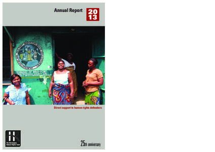 Annual Report[removed]Direct support to human rights defenders