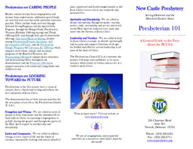 Microsoft Word - PRESBYTERIAN 101 Brochure.doc