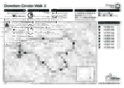 Downham Circular Walk 2 Start Point Distance/ Time  Downham Visitor Car Park