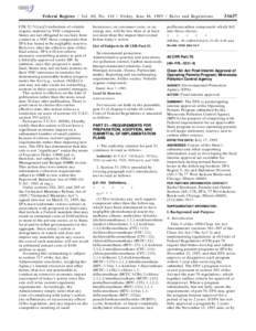 Federal Register / Vol. 60, No[removed]Friday, June 16, [removed]Rules and Regulations CFR[removed]a)(3) definition of volatile organic material or VOC compound. States are not obligated to exclude from control as a VOC thos