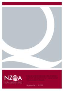Summary of responses to Survey of TEOs that assess against NZQA managed standards
