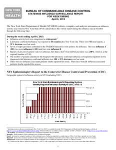 Weekly Influenza Surveillance Report