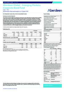 OPEN ENDED FUND – JulyAberdeen Global - Emerging Markets Corporate Bond Fund Class I - 2 Acc