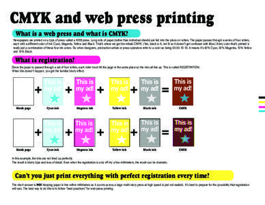 CMYK color model / Rich black / Cyan / Magenta / Ink / Offset printing / CcMmYK color model / Under color removal / Color / Printing / Color space