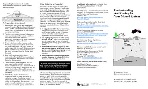 Understanding and Caring for Your Mound System