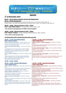 Agenda rd 3  of November 2014