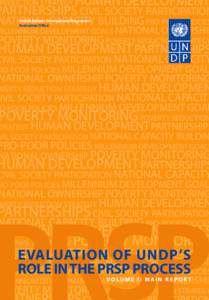 HUMAN DEVELOPMENT PARTNERSHIPS CIVIL SOCIETY PARTICIPATION REDUCTION STRATEGY  NATIONAL CAPACITY BUILDING PRO-POOR POLICIES