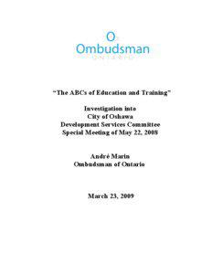    “The ABCs of Education and Training”