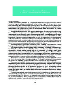 Business / Expeditors International / Revenue / Income statement / Net income / Taxation in the United States / SFAS 157 / Financial ratio / Employee stock option / Finance / Generally Accepted Accounting Principles / Accountancy