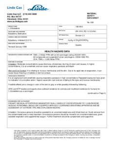 MATERIAL SAFETY DATA SHEET Linde Gas LLC