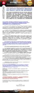 INTERNET JUSTO  El presidente de AIE solicita a los eurodiputados el voto a favor del derecho de internet para los artistas  Carta de Luis Cobos a los Eurodiputados, partidos políticos e instituciones